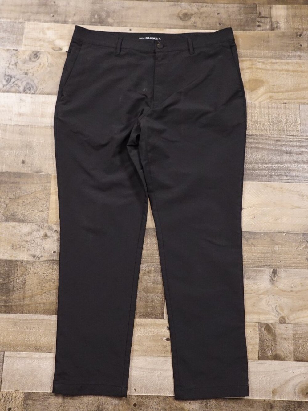 Banana Republic Flat Front Pants Men’s 36x30 Black Slim Travel Career